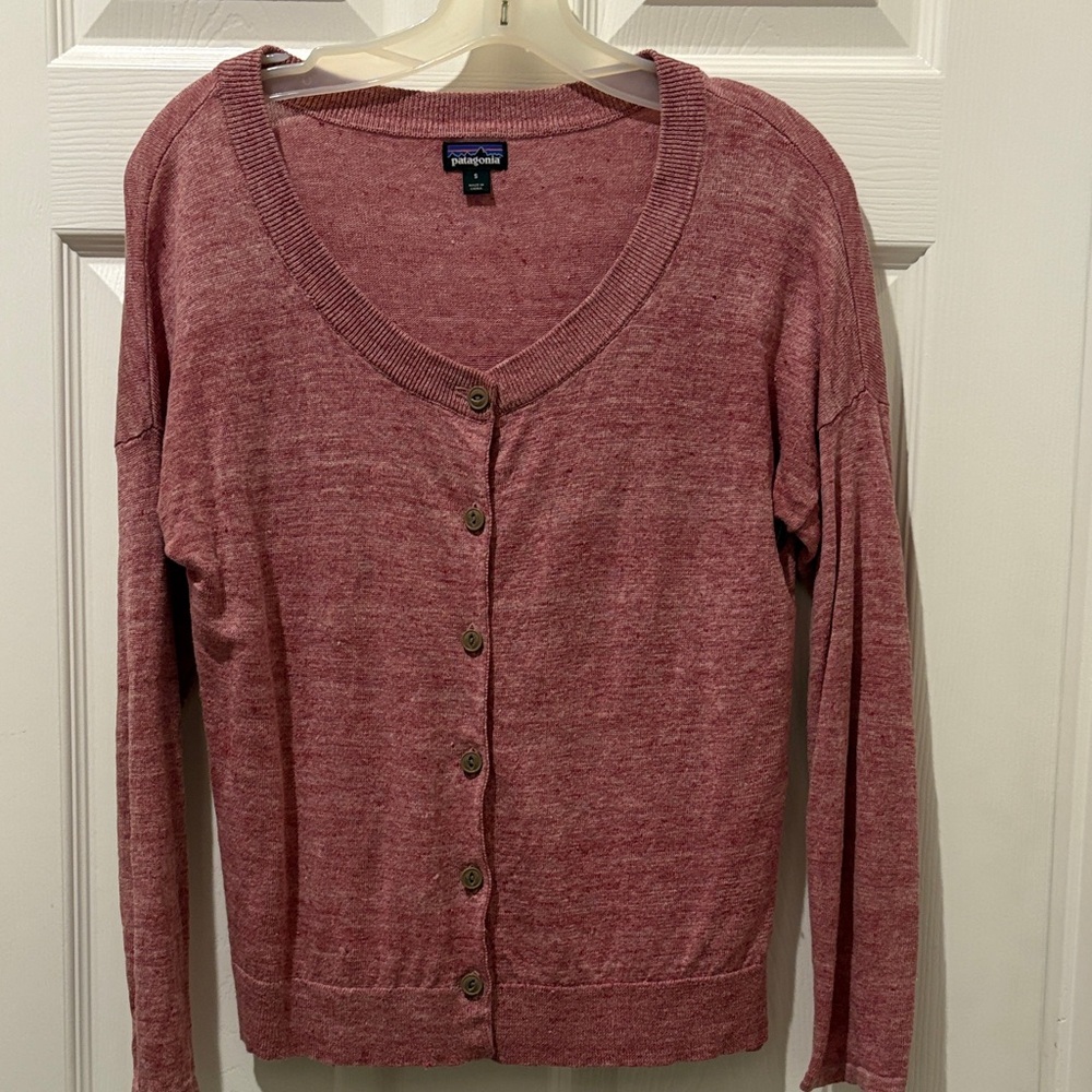 Patagonia Women's Rose Pink Button-Front Cardigan